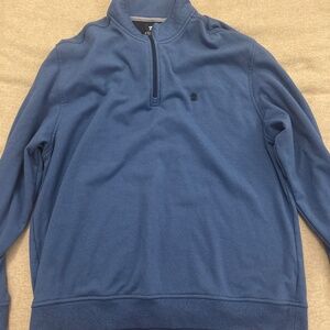 Blue 2xl Izod Quarter zip Sweater